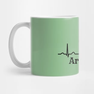 Arizona - Saguaro Cacti - Heartbeat Mug